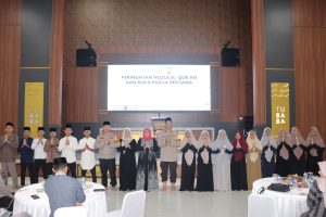 Polres Tulang Bawang Barat Peringati Nuzulul Qur’an Sekaligus Buka Puasa Bersama dengan Personil dan Anak Yatim Piatu