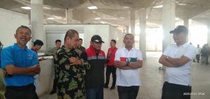 Wakil Bupati Tulang Bawang Barat, Beserta beberapa Kepala OPD dan jajaran Meninjau Penertiban dan Penataan Pasar Modern Pulung Kencana