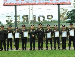 Polres Tulang Bawang Barat Gelar Upacara Hari Kesadaran Nasional 2026, Pemberian Penghargaan dan Penyematan Tanda kehormatan Personil