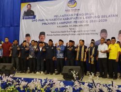Pelantikan Pengurus DPD NasDem, Bupati Egi Tegaskan Pentingnya Kolaborasi Politik untuk Pembangunan Daerah