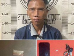 ‎Satresnarkoba Polres Tulang Bawang Barat Berhasil Amankan Seorang Pelaku Penyalahgunaan Narkoba di Tulang Bawang Udik