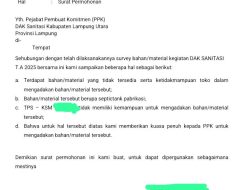 Dugaan Monopoli Material DAK Sanitasi Mencuat, Ini Penjelasan PPK Lampung Utara