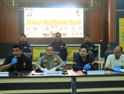 Polres Tulang Bawang Barat Gelar Press Release, Paparkan Keberhasilan Pengungkapan Kasus Tindak Pidana Curas