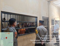 Kapolres Tulang Bawang Barat Cek Ruang Tahanan, Beri Arahan dan Penekanan Personel Jaga