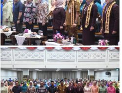 Pelantikan Pengurus Badan Kerja Sama Organisasi Wanita (BKOW) Provinsi Lampung masa bhakti 2025–2030, DPRD dan IKAD tegaskan dukungan penguatan peran perempuan