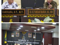 DPRD Provinsi Lampung menerima audiensi dari Dewan Pimpinan Daerah Federasi Serikat Pekerja Transport Indonesia–Konfederasi Serikat Pekerja Seluruh Indonesia (DPD F-SPTI–KSPSI) Provinsi Lampung