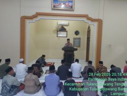 Kapolsek Tulang Bawang Tengah Beserta Personel Laksanakan Giat Sholat Tarawih Keliling