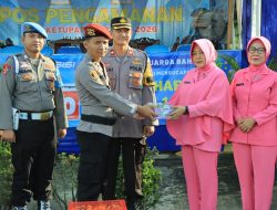 Kunjungi Pospam Islamic Center dan Pulung Kencana Ops Ketupat Krakatau 2026, Wakapolres Bersama Ibu Wakil Ketua Bhayangkari Cabang Tubaba Berikan Bingkisan Kepada Petugas