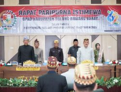 Wabup Tubaba Bacakan Sambutan Gubernur pada Paripurna HUT ke-62 Provinsi Lampung