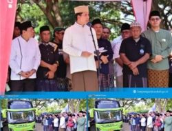 1.350 Santri Lampung Diberangkatkan ke Lirboyo, Bupati Egi Titipkan Pesan Pengabdian