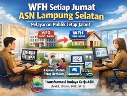 Mulai Besok, ASN Lampung Selatan WFH Tiap Jumat, Pemkab Pastikan Pelayanan Publik Tetap Jalan, Ini Skemanya!