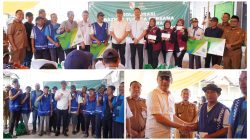 Bupati Tulang Bawang Barat Serahkan Tali Asih dan Kartu Ketenagakerjaan bagi Petugas Pasar Daerah