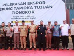 Bupati Tubaba Hadiri Pelepasan Ekspor Perdana Tepung Tapioka Lampung ke Pasar China