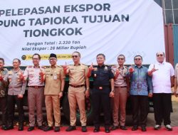 Bupati Tubaba Hadiri Pelepasan Ekspor Perdana Tepung Tapioka Lampung ke Pasar China
