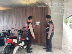 Polres Tulang Bawang Barat Laksanakan Patroli QR Janji Jaga di Titik Rawan Kriminalitas
