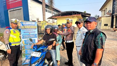 Sat Lantas Polres Tulang Bawang Barat, UPTD Samsat dan Jasa Raharja Sosialisasi Program Keringanan Pajak Kendaraan di Samsat Tubaba