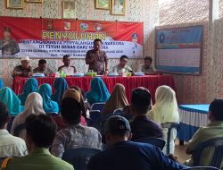 Kasat Res Nakroba Polres Tulang Bawang Barat Beri Penyuluhan Bahaya Narkoba di Tiyuh Bebas Dari Narkoba Tiyuh Gunung Katun Tanjungan