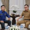 Sekwan Ahmad Hery Terima Kunjungan Ketua Ormas Garuda di Sekrt DPRD Lamsel.
