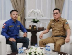 Sekwan Ahmad Hery Terima Kunjungan Ketua Ormas Garuda di Sekrt DPRD Lamsel.
