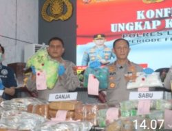 Polres Lampung Selatan : Ungkap 17 Kasus Narkotika, Sita Sabu 179,5 Kg dan Selamatkan 948 Ribu Jiwa