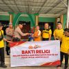 Sambut Hari Bhayangkara ke-80, Polres Tulang Bawang Barat Gelar Bakti Sosial Religi Bersihkan Tempat Ibadah Di Panaragan Jaya