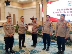 Polres Tulang Bawang Barat Borong Tiga Penghargaan dari Dir Binmas Polda Lampung Pada Kegiatan Pembinaan dan Anev Kinerja Bhabinkamtibmas