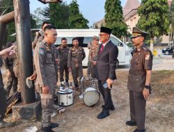 Sekda Tubaba Tinjau Alat Musik Korsik Satpol PP: Sudah 17 Tahun Belum Diganti, Dinyatakan Tidak Layak Pakai