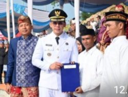 HUT Rl Ke-81 Bupati Egi Serahkan Remisi 422 WBP Lapas Kalianda di Amphitheater Menara Siger Bakauheni